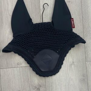 LeMieux Black Crochet Horse Ear Bonnet